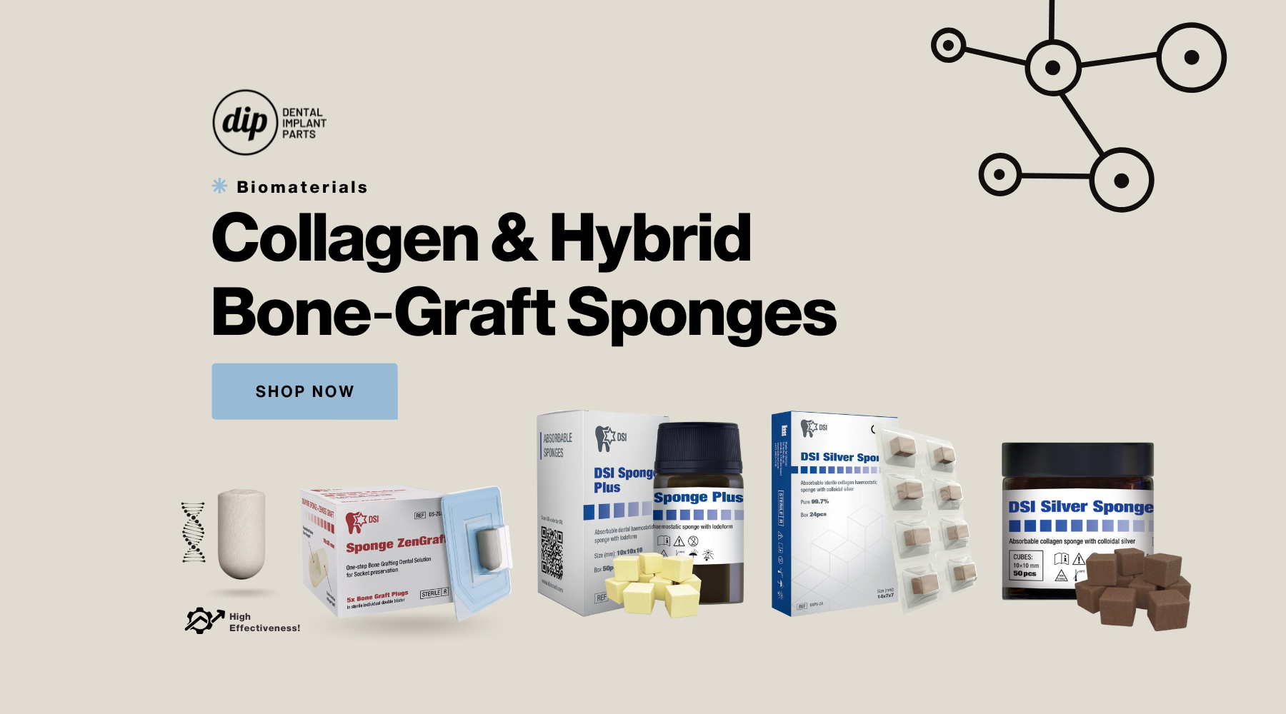 Collagen & Hybrid Bone‑Graft Sponges