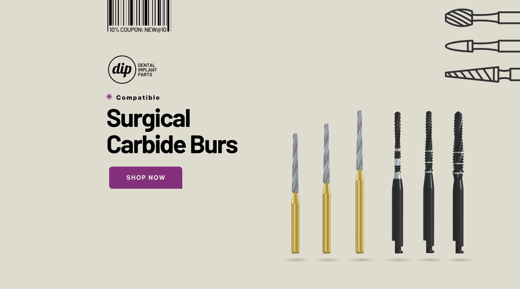 surgical carbide burs