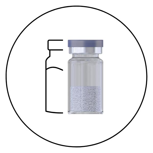Synthetic alloplast bone graft granules, pre-shaped blocks and syringes for augmentation.