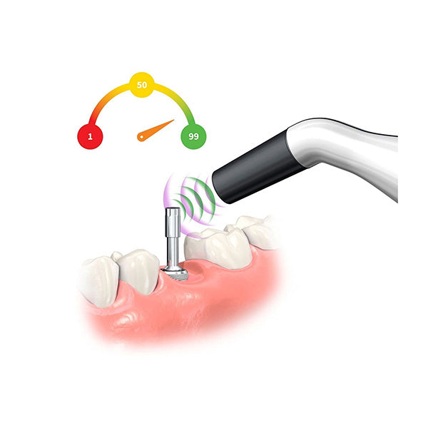 Penguin II implant stability tester with MulTipeg plugs for measuring osseointegration.
