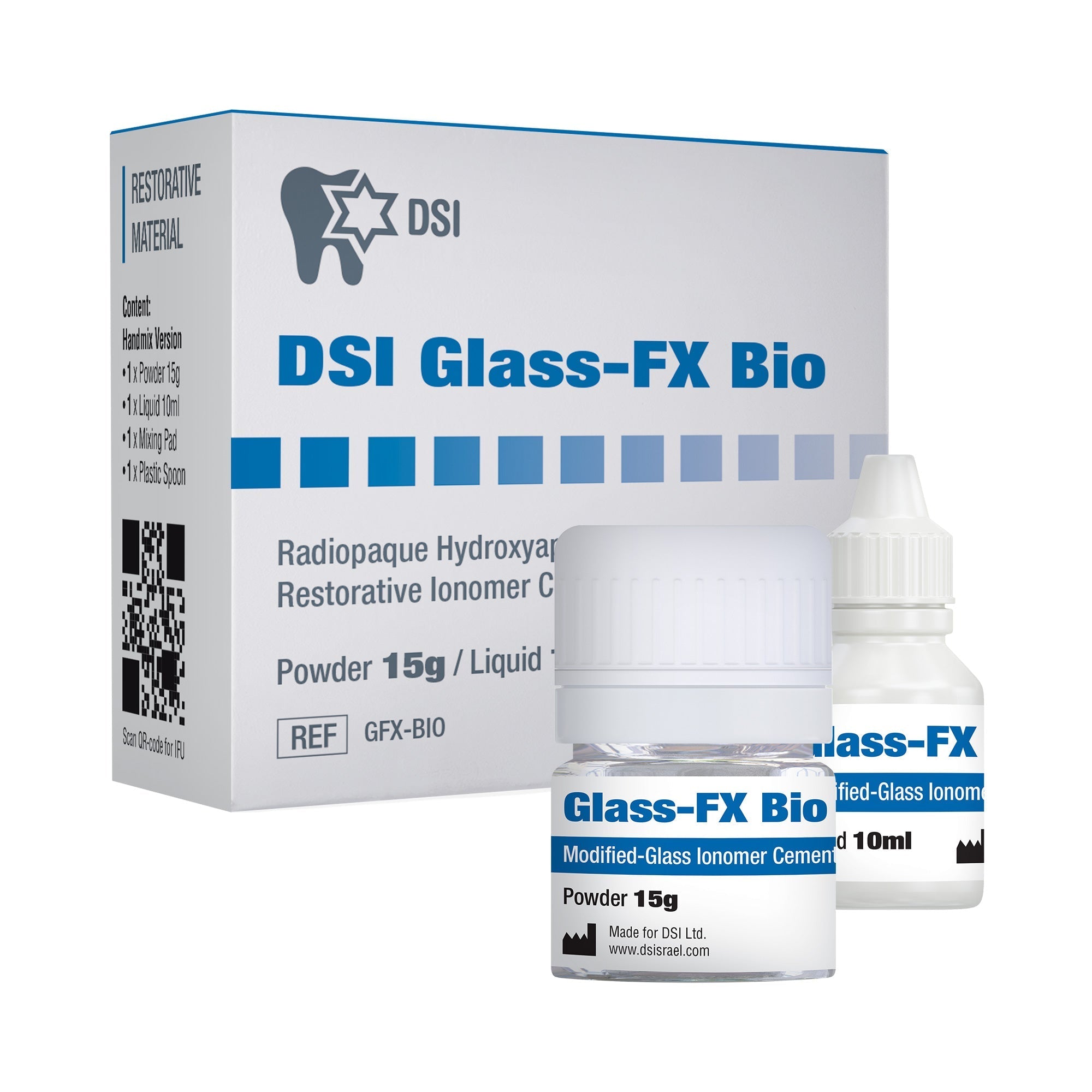 Glass-ionomer filling material offering a huge inventory of shades and formulas for restorative and cementation procedures.