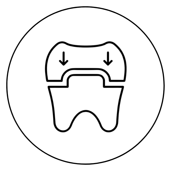 Temporary crowns, core build-up materials and self-curing acrylic resins for crown and bridge work.
