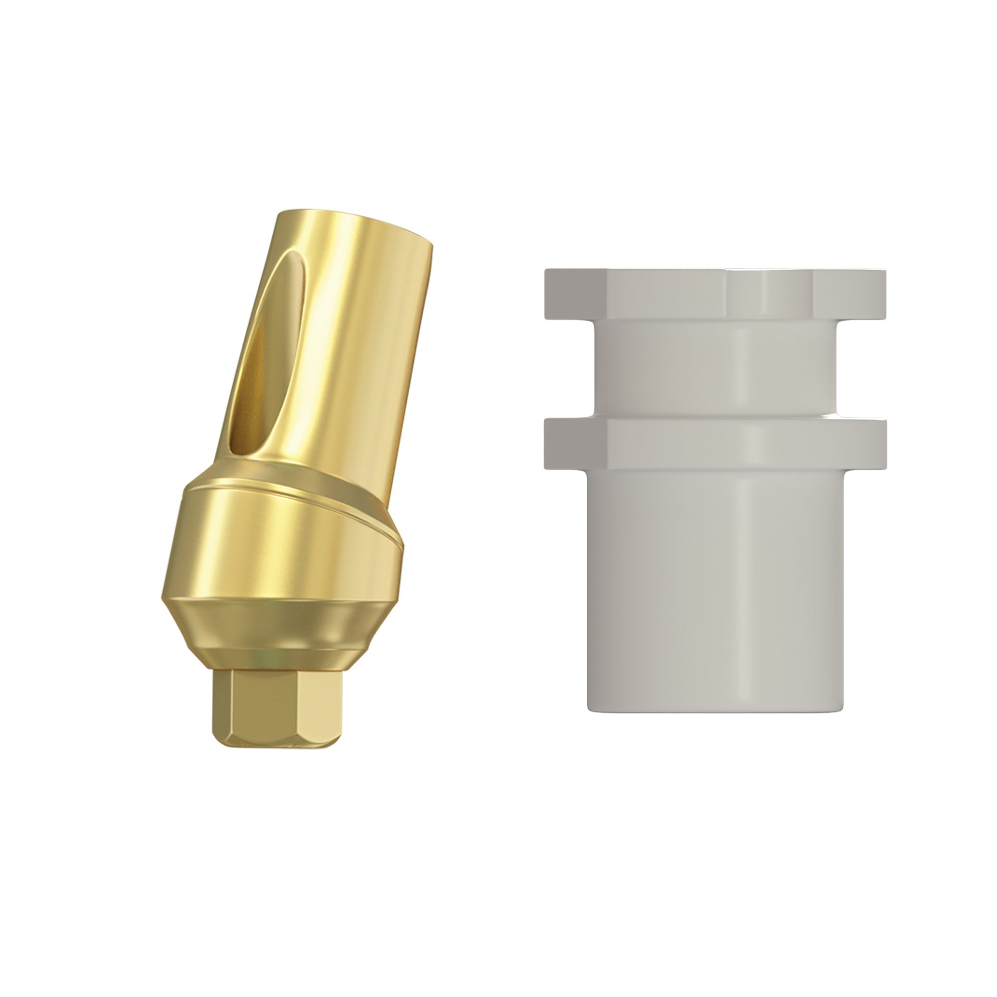 DIP Snap-On Angulated Concave Transfer Abutment Closed Tray - Internal Hex RP Ø2.42mm Patented