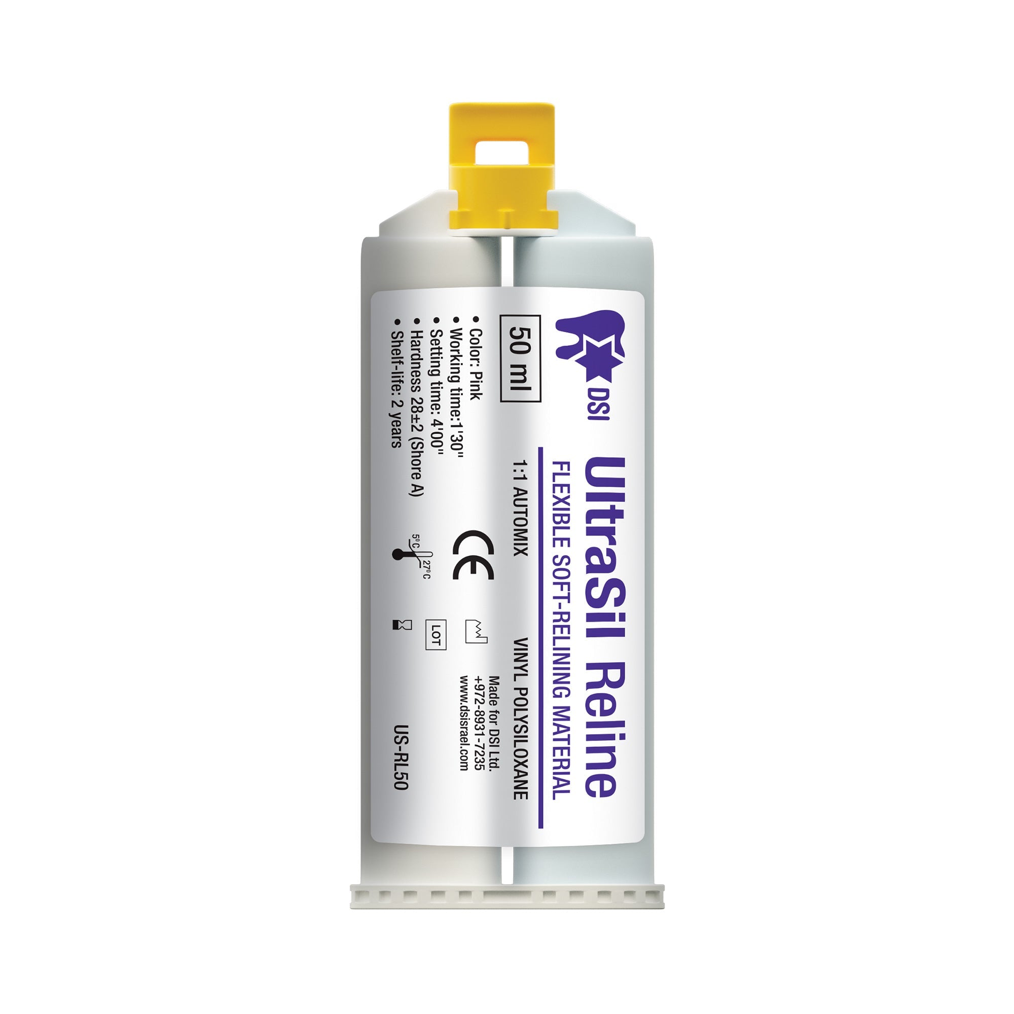DSI Ultrasil Reline Soft-Relining Material For Dentures 50ml + 10ml_3