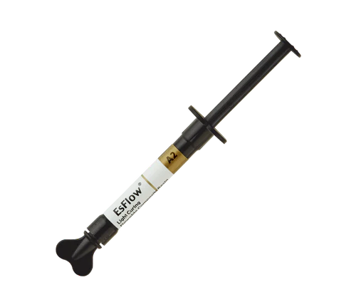 EsFlow 2gx2 Syringes – Light-cured flowable composite resin for precise dental restorations.