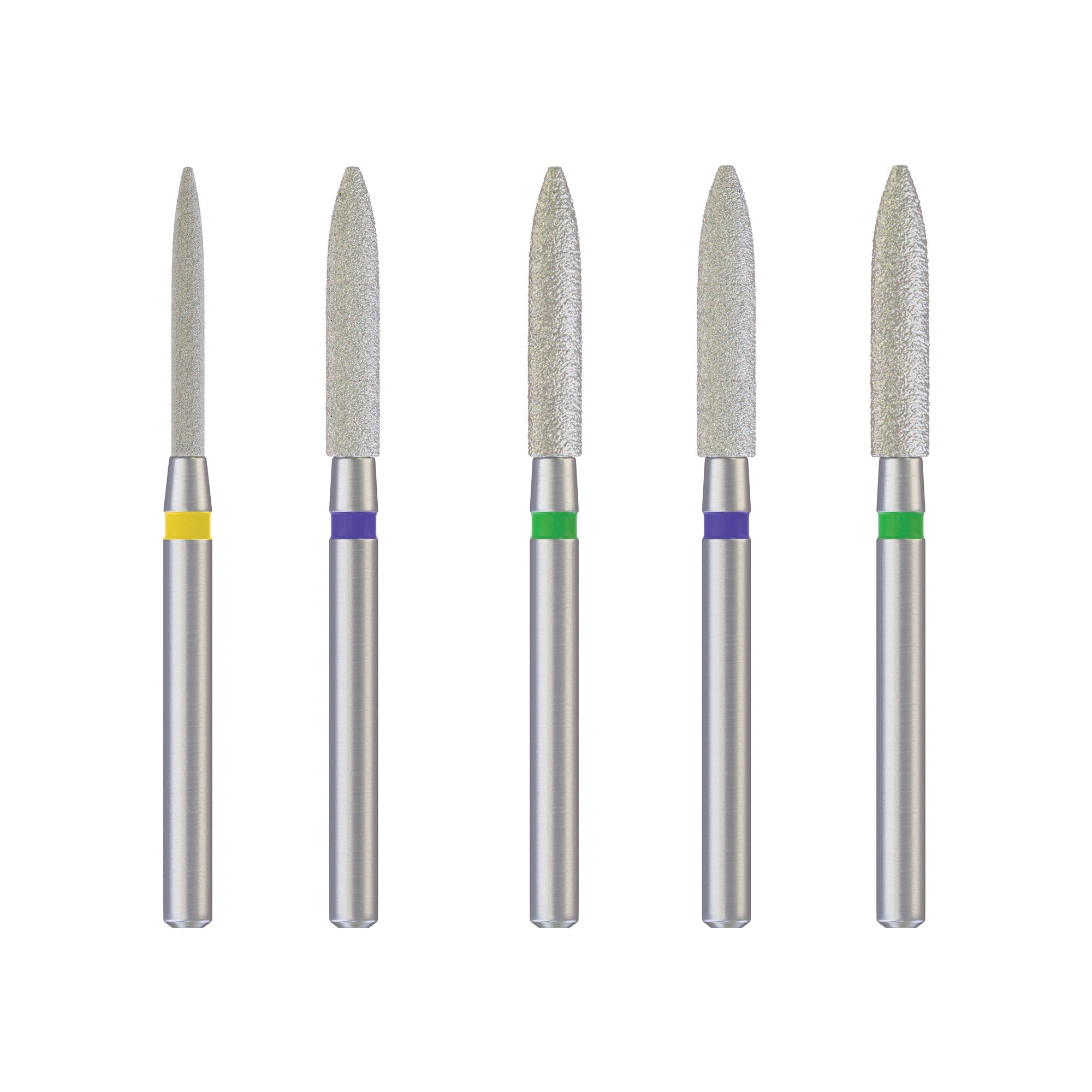 DIP Dental Diamond Burs Pointed Cylindrical (ISO-245) 22mm