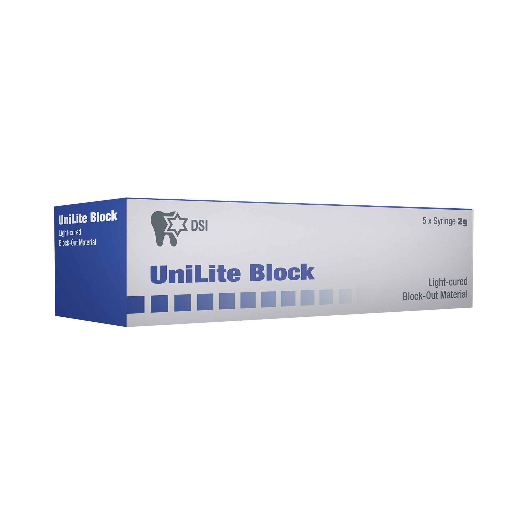 DIP UniLite Block-Out Resin Material 5x Syringes 2g each