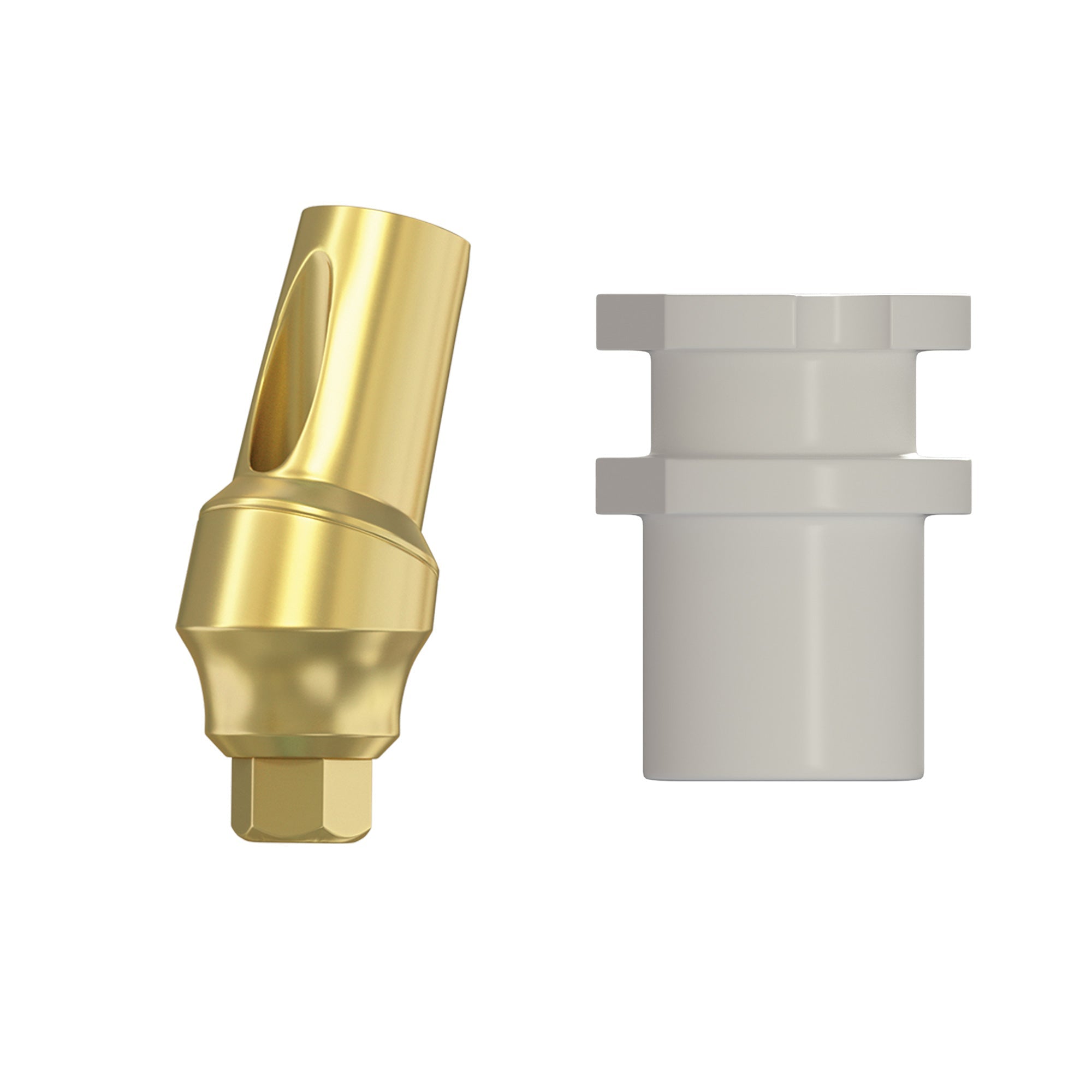 DIP Snap-On Angulated Concave Transfer Abutment Closed Tray - Internal Hex RP Ø2.42mm Patented