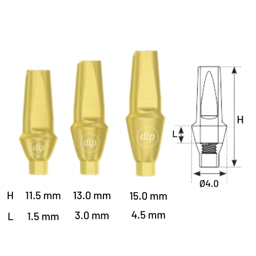 Straight Anatomic Snap-On Transfer Abutment for Nobel Active® NP 3.5