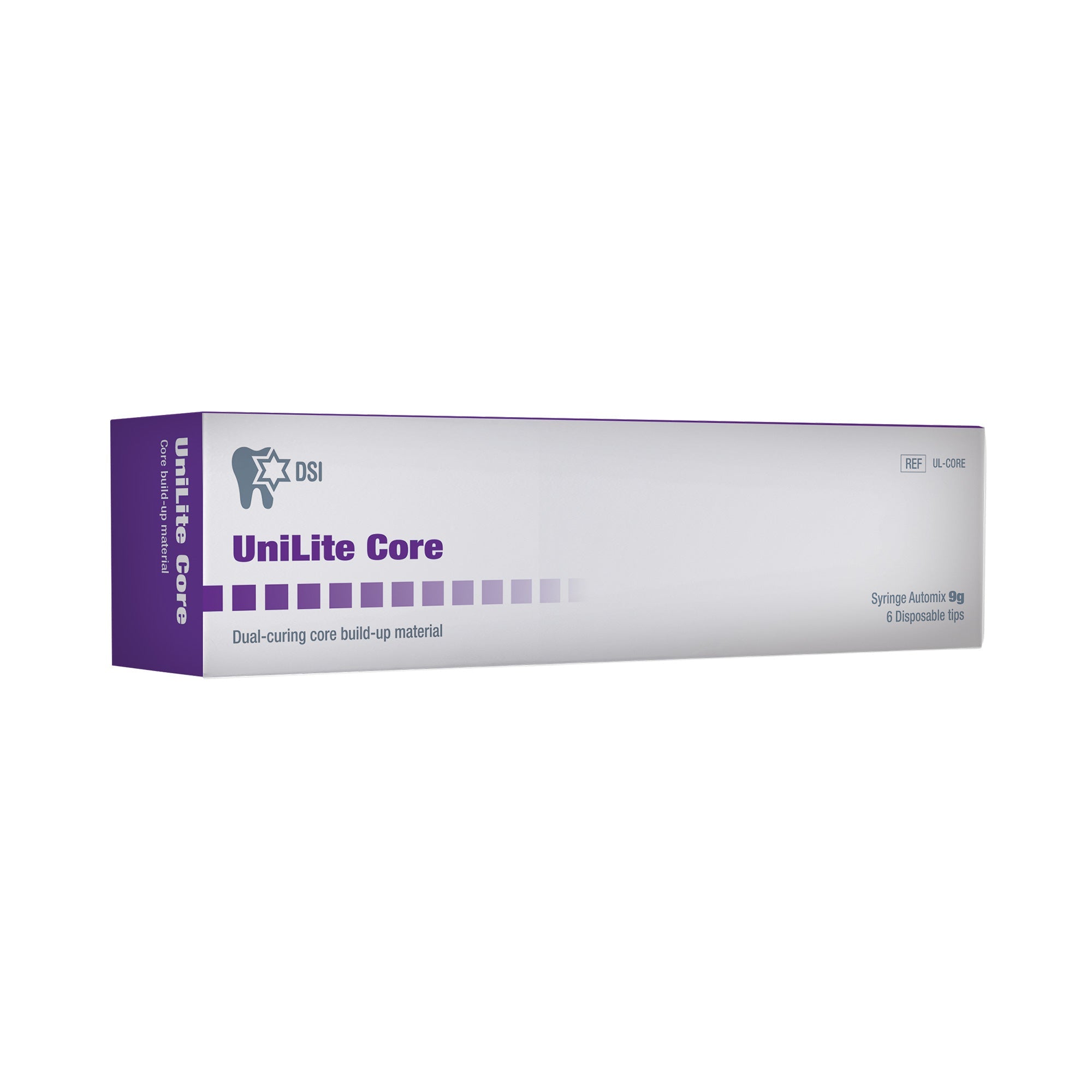 DSI UniLite Core Dual-Curing Core Build Up Material Automix Syringe 9g_3