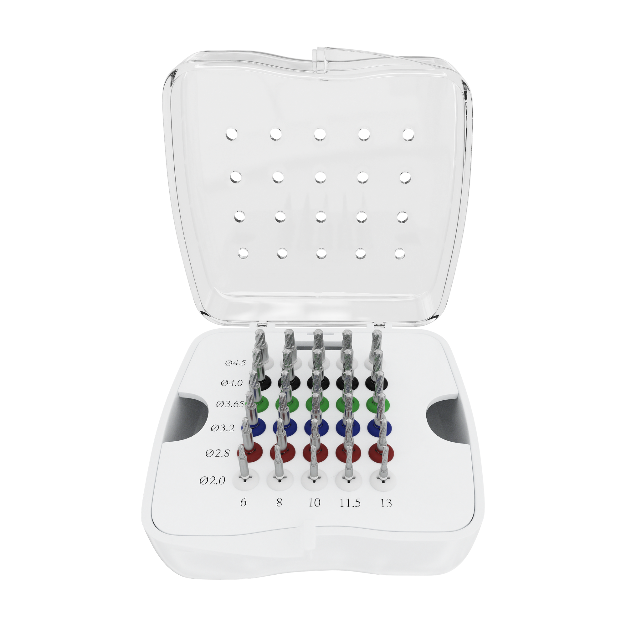 DSI STOP-30 Integral Stopper Drills Kit Silver Drill Osteotomy Preparation_4