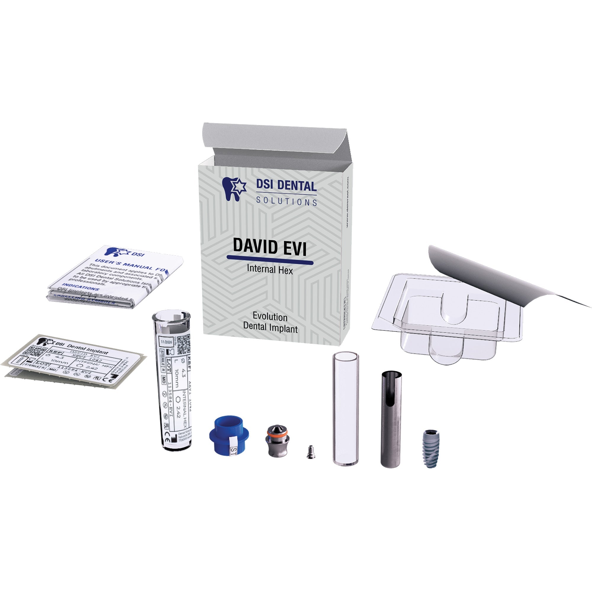 20 X David EVI Spiral Implant - Internal Hex > Special Offer / FREE 5 Additional Implants