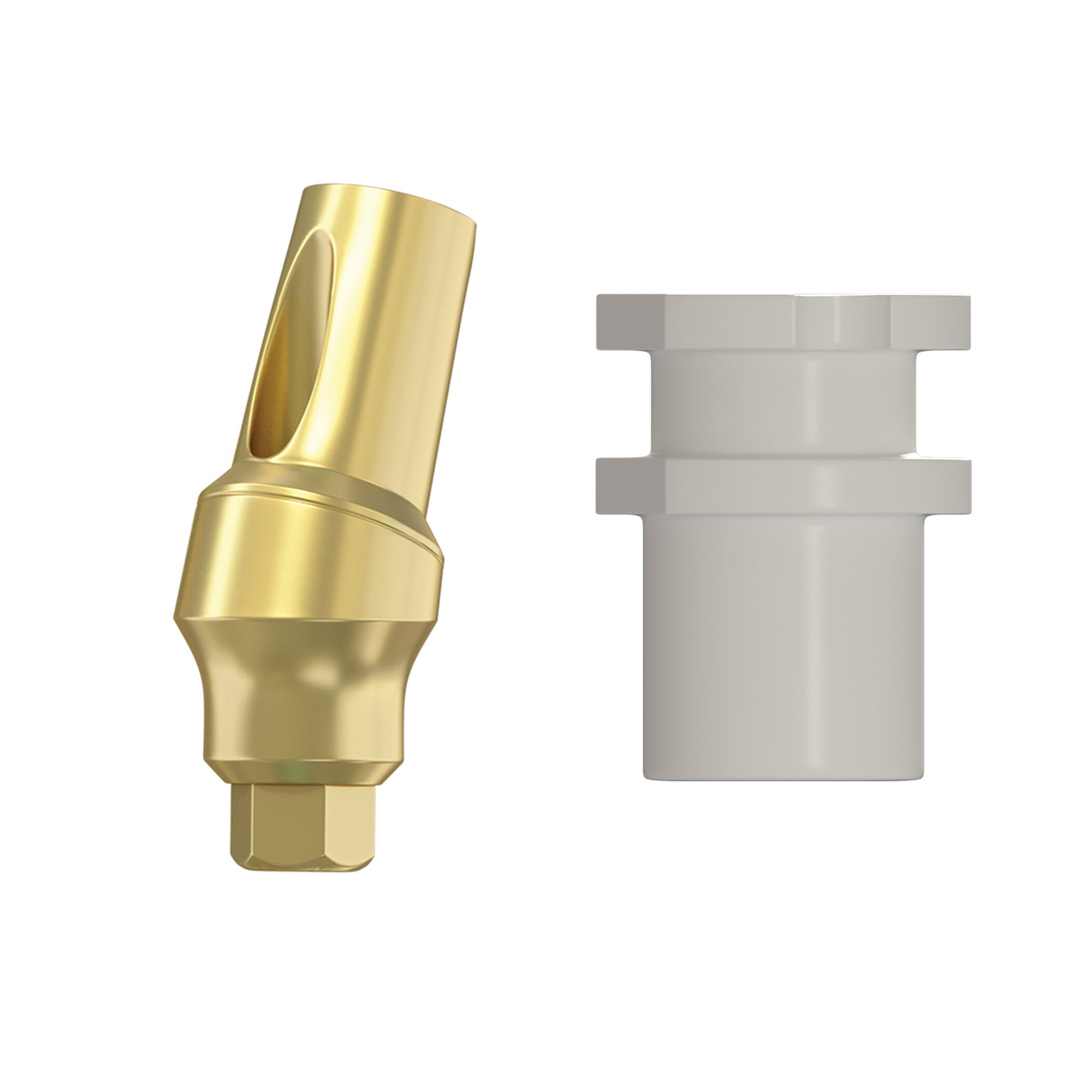DIP Snap-On Angulated Concave Transfer Abutment Closed Tray - Internal Hex RP Ø2.42mm Patented
