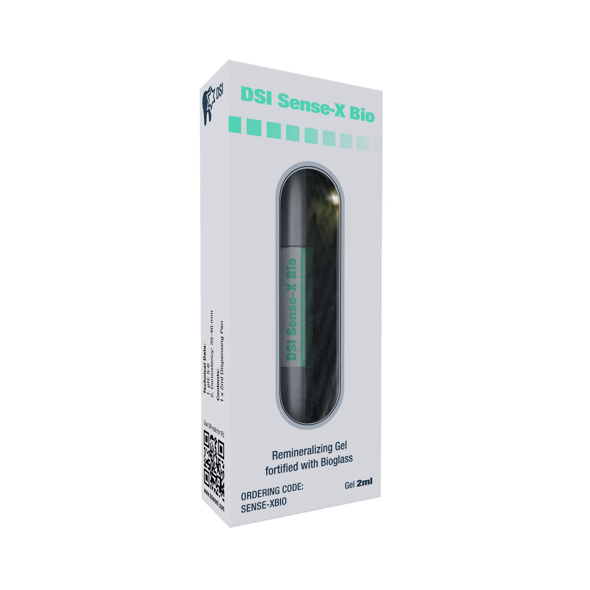 Bioglass enamel remineralizing gel with brush applicator