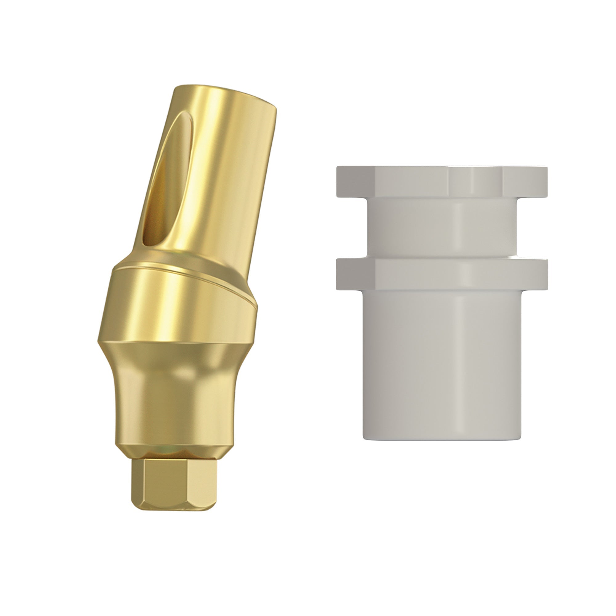DIP Snap-On Angulated Concave Transfer Abutment Closed Tray - Internal Hex RP Ø2.42mm Patented