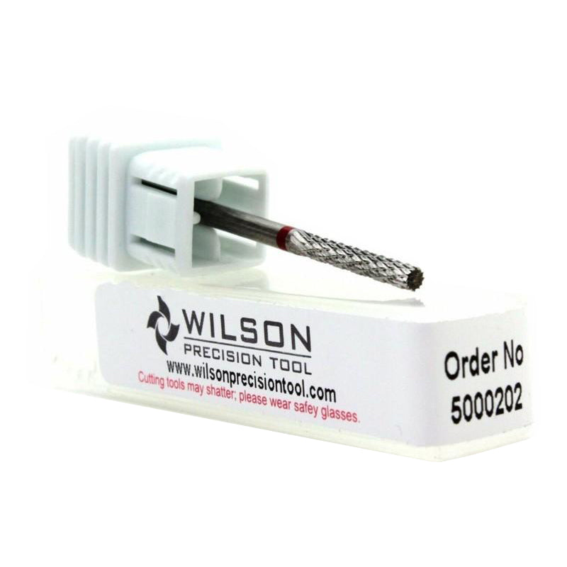 Wilson Cross Cut Fine Straight Cylinder Carbide Bur - 16.0mm_3