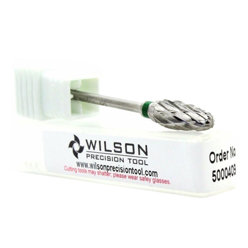 Wilson Cross Cut Flame Coarse Carbide Bur - 14.5mm_3