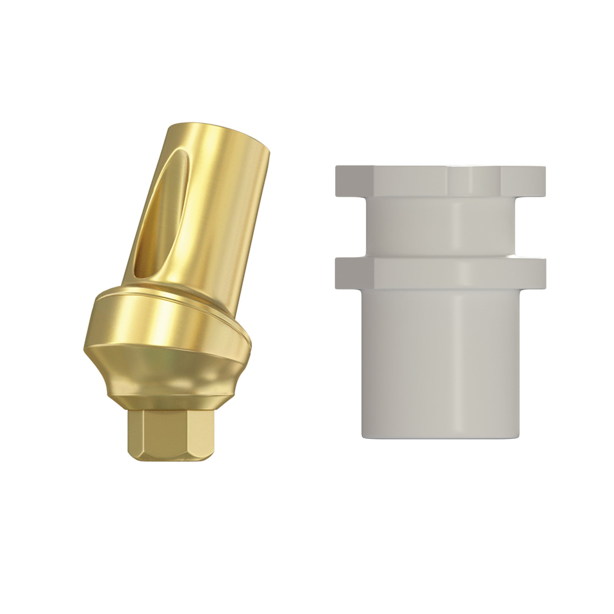 DIP Snap-On Angulated Concave Transfer Abutment Closed Tray - Internal Hex RP Ø2.42mm Patented