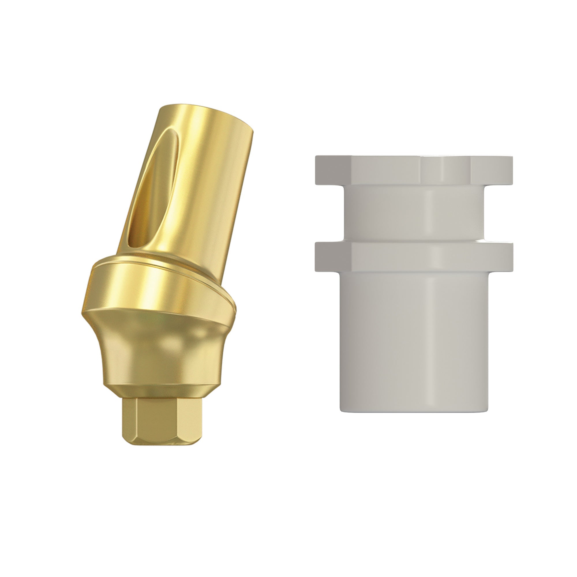 DIP Snap-On Angulated Concave Transfer Abutment Closed Tray - Internal Hex RP Ø2.42mm Patented