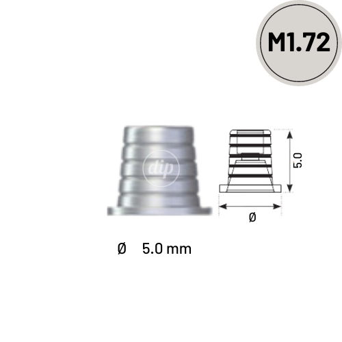 CAD/CAM Ti-Base for Multi-Unit Abutment M1.72 - Internal Hex RP 3.5