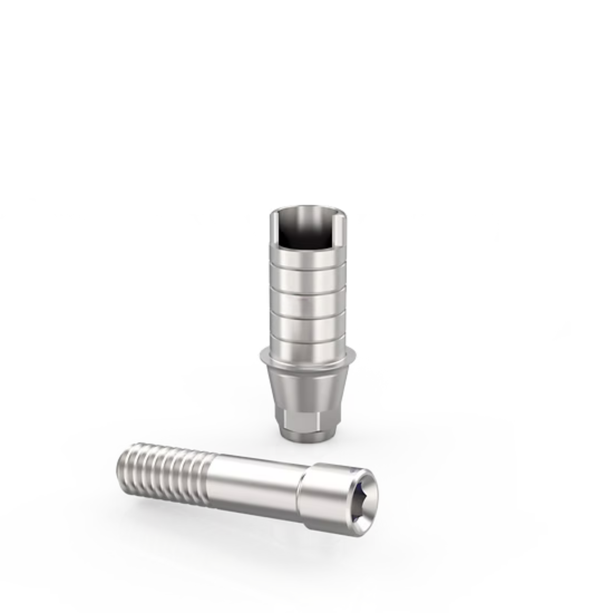 Anti-Rotational Ti-Base Abutment Compatible with MegaGen AnyOne® Cuff Height=0.6mm Post Height=6.0mm_1