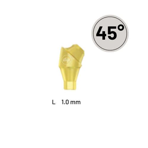 45° Angled Classic Multi-Unit Abutment M1.4 for Nobel Active® NP 3.5
