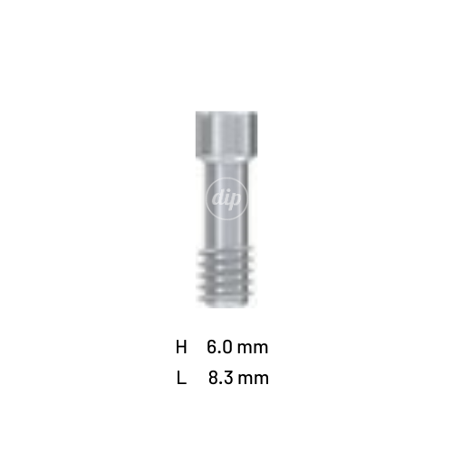 Long Titanium Fixation Screw for Multi-Unit M1.6 Internal Hex RP 3.5