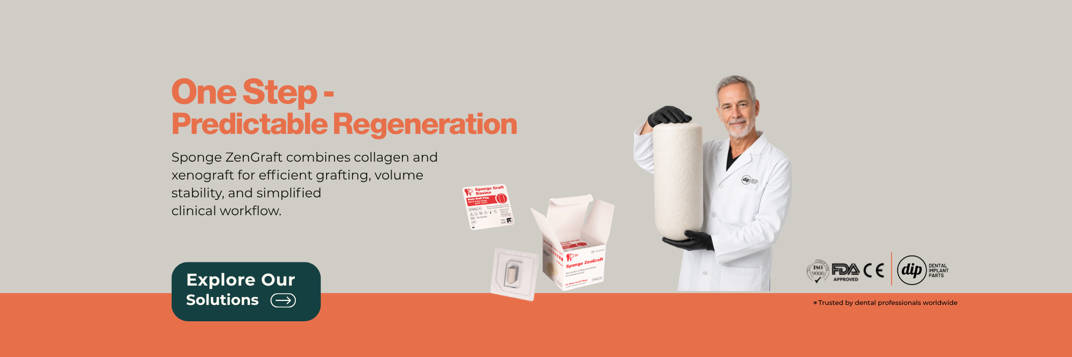 One Step, Predictable Regeneration: Sponge ZenGraft collagen and xenograft bone graft material