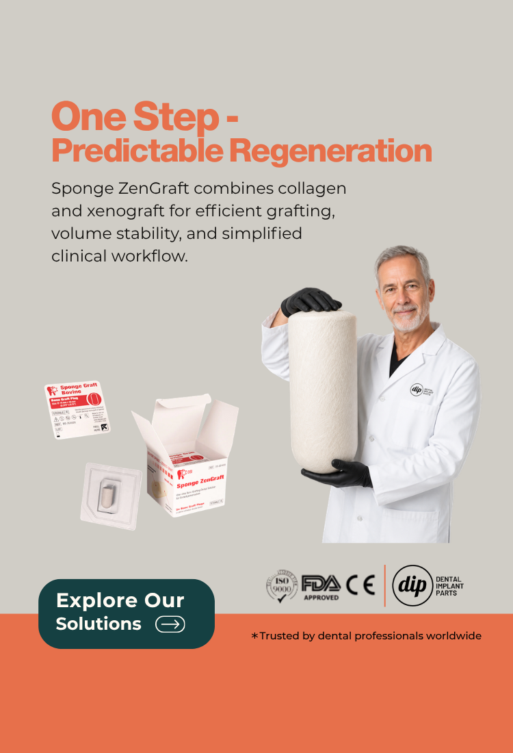 One Step, Predictable Regeneration: Sponge ZenGraft collagen and xenograft bone graft material