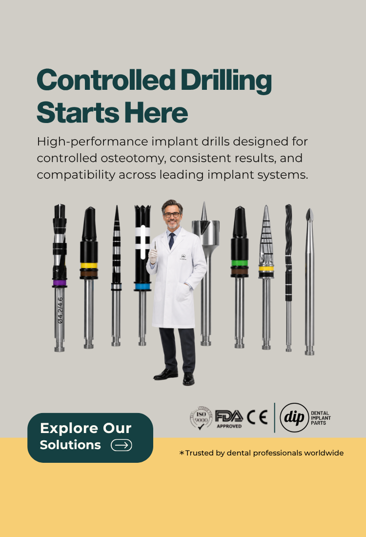 Controlled Drilling Starts Here: high-performance implant drills for consistent results