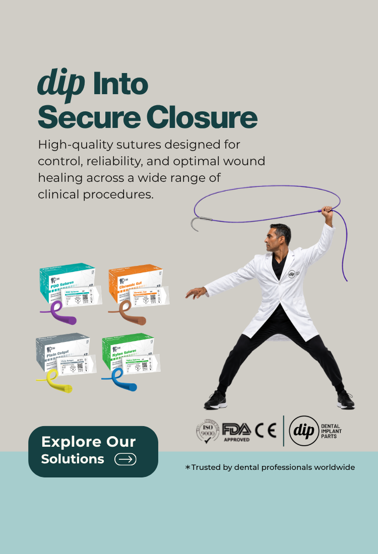 dip Into Secure Closure: high-quality dental sutures for wound healing