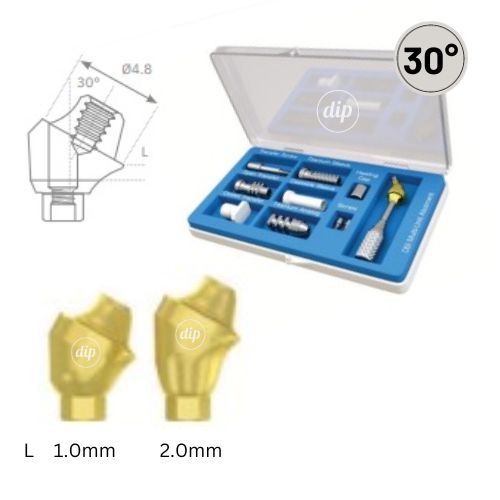 30° Angled Premium Multi-Unit Abutment Kit  for Nobel Active® RP 4.3