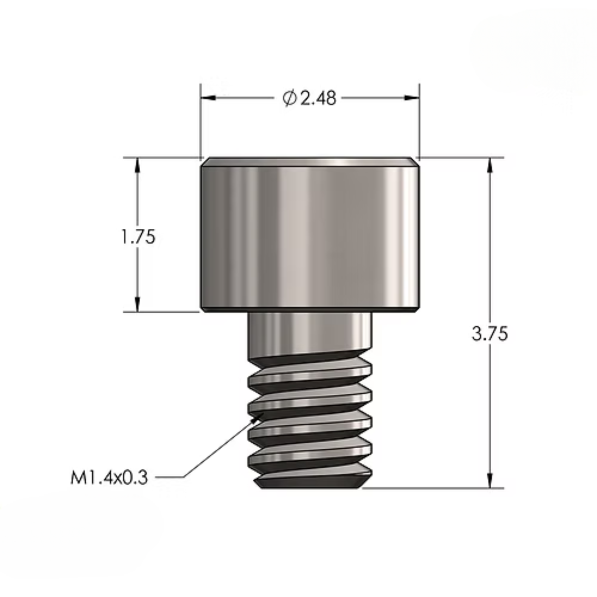 Multi-Unit System Sleeve Connection Screw Compatible with Osstem® / MegaGen® / Neodent®_1
