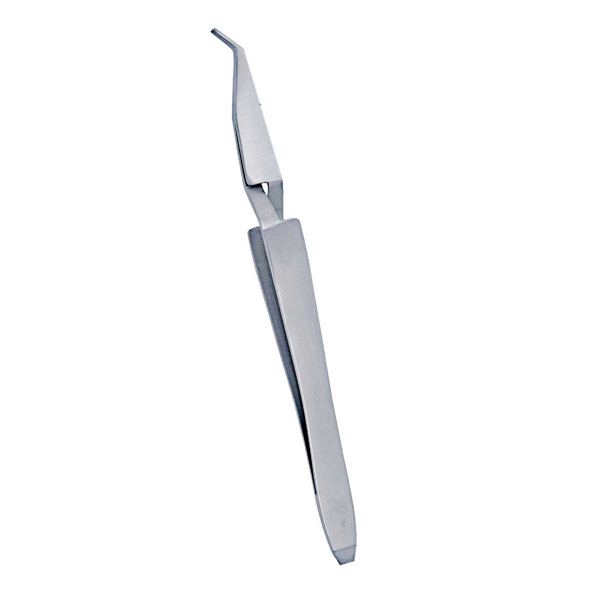 Stainless steel bracket bonding tweezers for orthodontic use