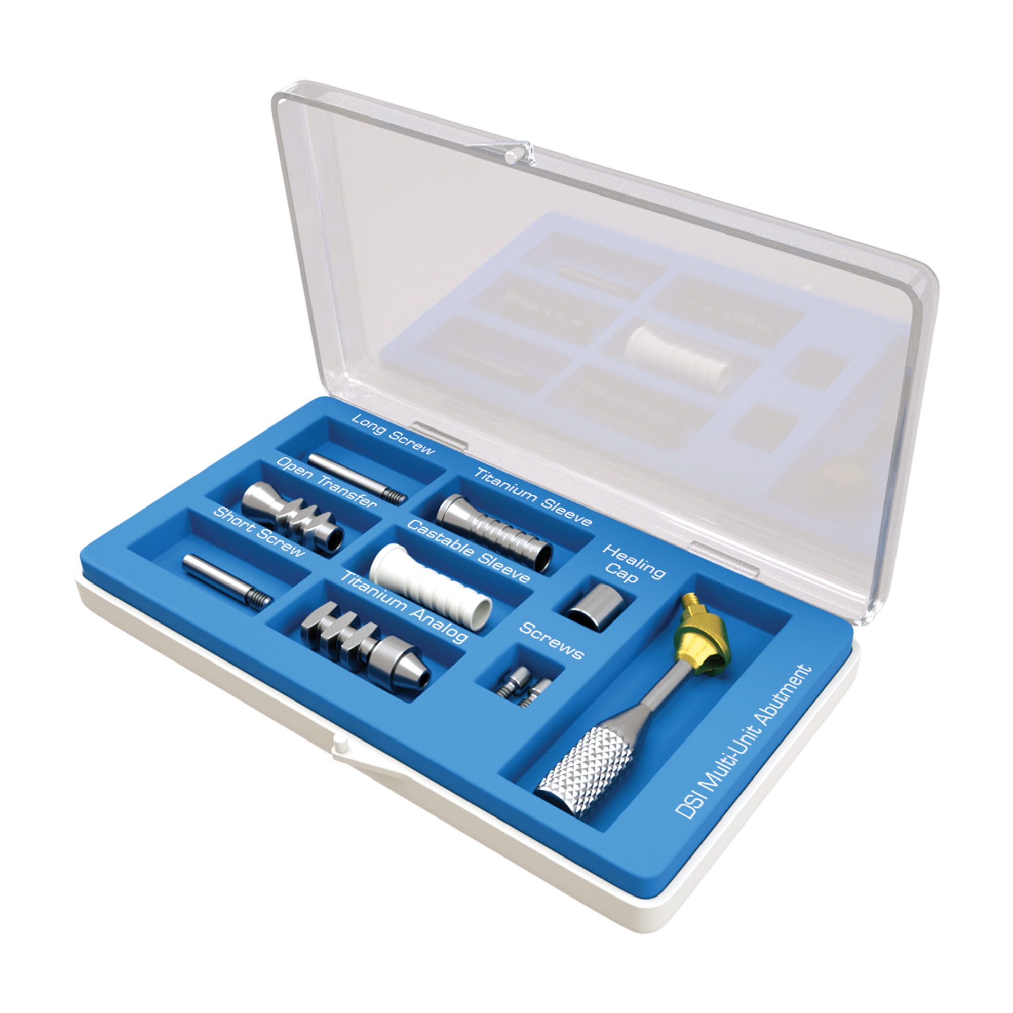 DIP Angulated Multi Unit Abutment (M1.7) 5.0mm Full Set - Internal Hex RP Ø2.42mm_4