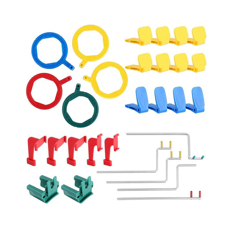 Dental X-ray positioning system with color-coded rings