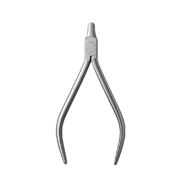 Stainless steel tear-drop tip plier for clear aligner therapy