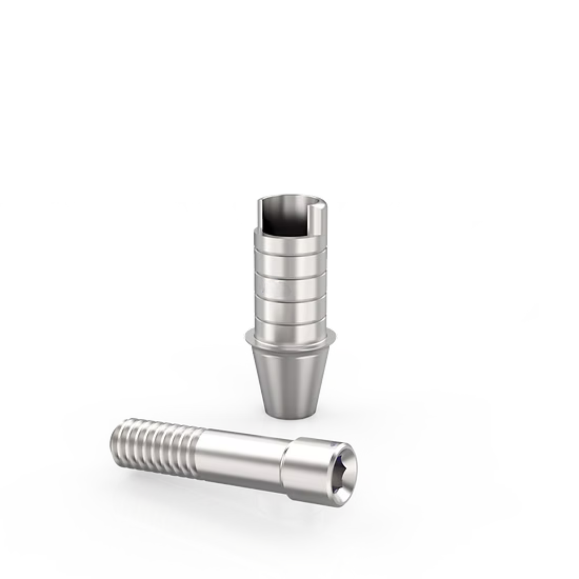 Rotational Ti-Base Abutment Compatible with MegaGen AnyOne® Cuff Height=0.6mm Post Height=6.0mm