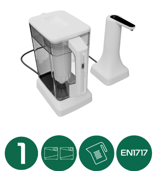 JDEM 100 Portable Water Purifier and Distiller Dispenser Kit 4.6L_5