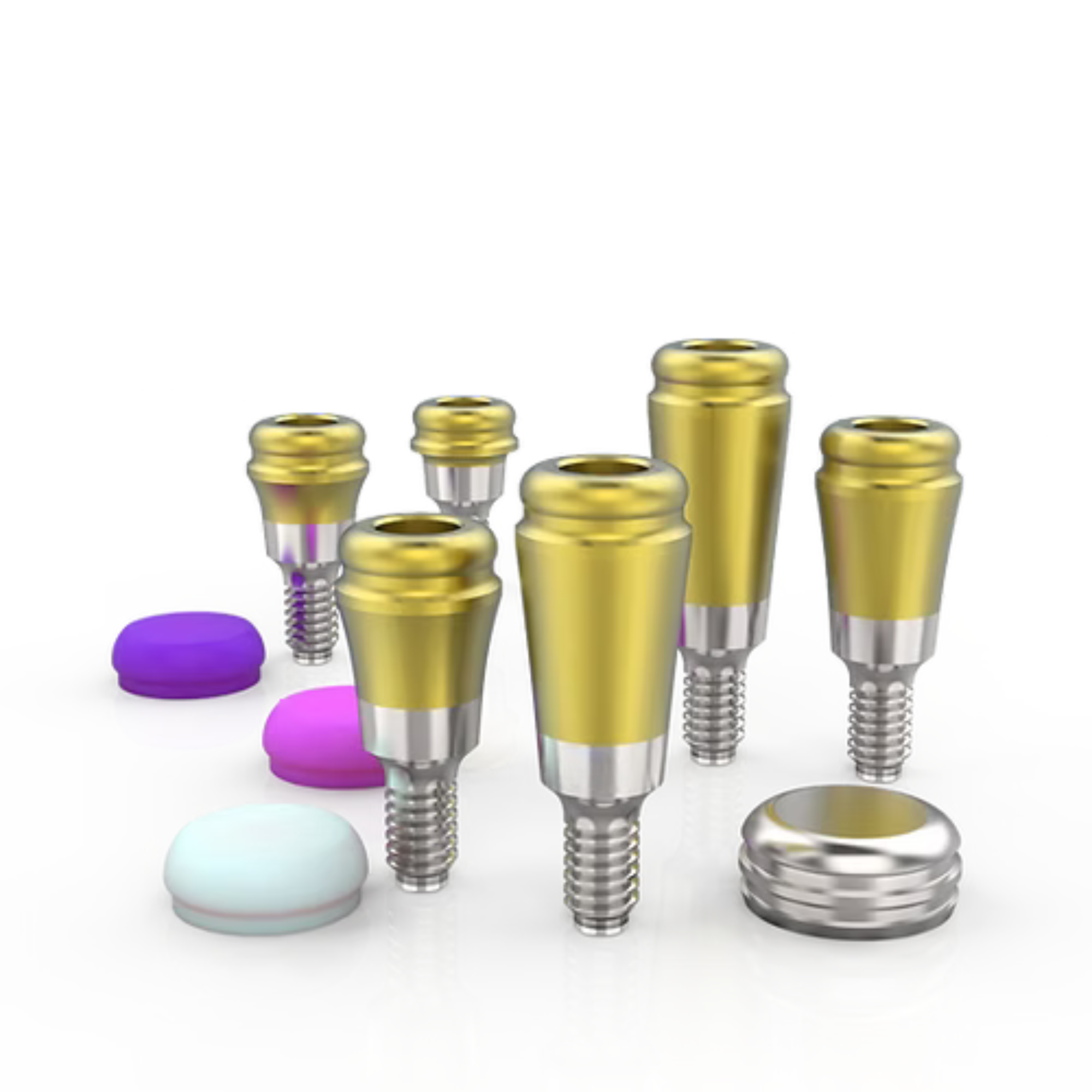 Straight Overdenture Locator SET Compatible with MegaGen AnyRidge® 1mm-6mm