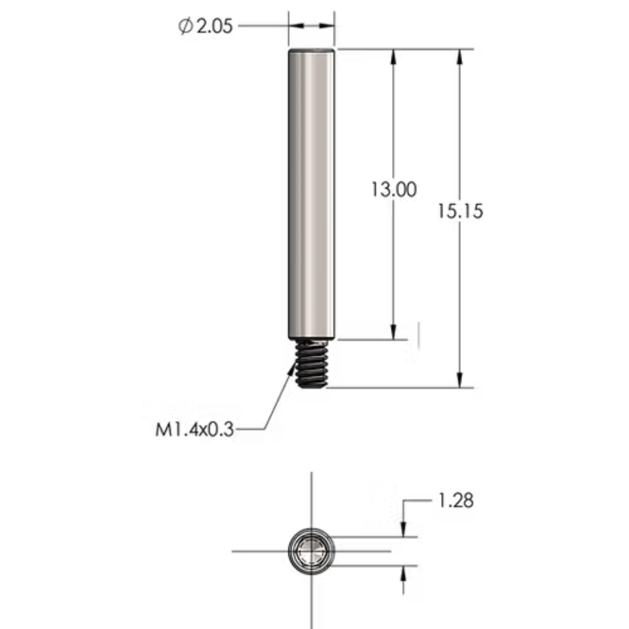 MUA System Long Impression Open Tray Screw Compatible with Osstem® / MegaGen® / Neodent®