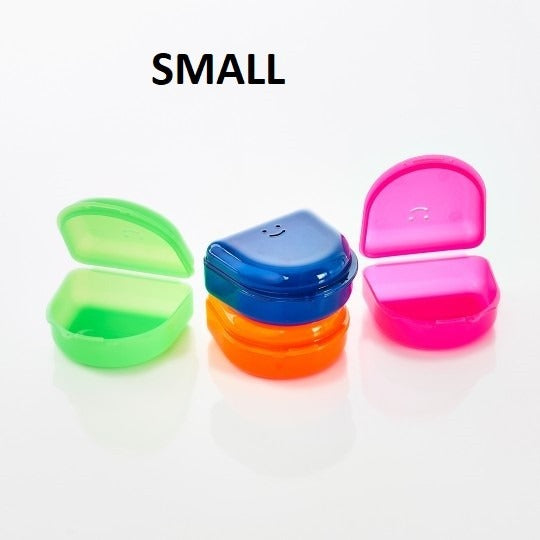 Denture storage case in classic color design