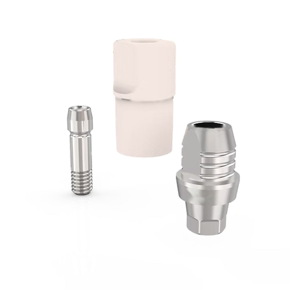 CAD/CAM Scan Body Osstem TS / Hiossen ET - Regular Platform - Complete Kit, PEEK Cap and Titanium Base