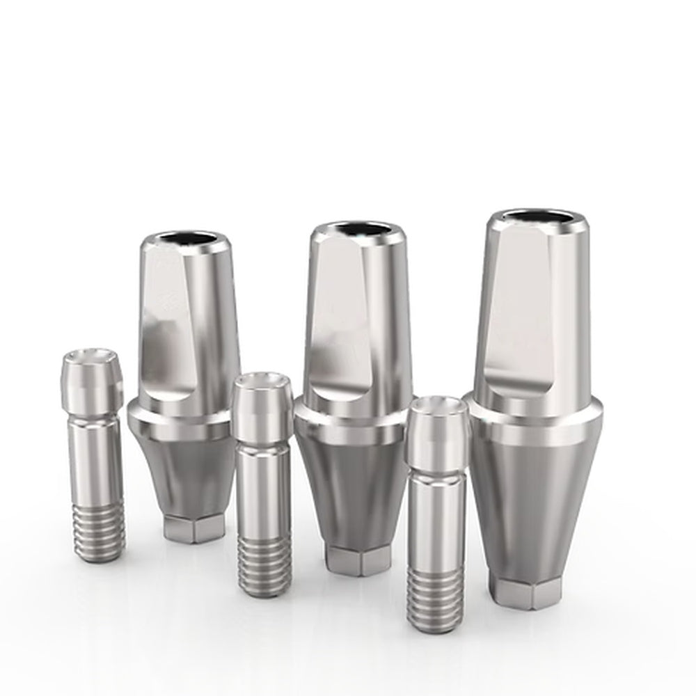 Wide Shoulder Abutment Osstem TS / Hiossen ET - Regular Platform Ø5.1mm - Kit with Abutment Screws
