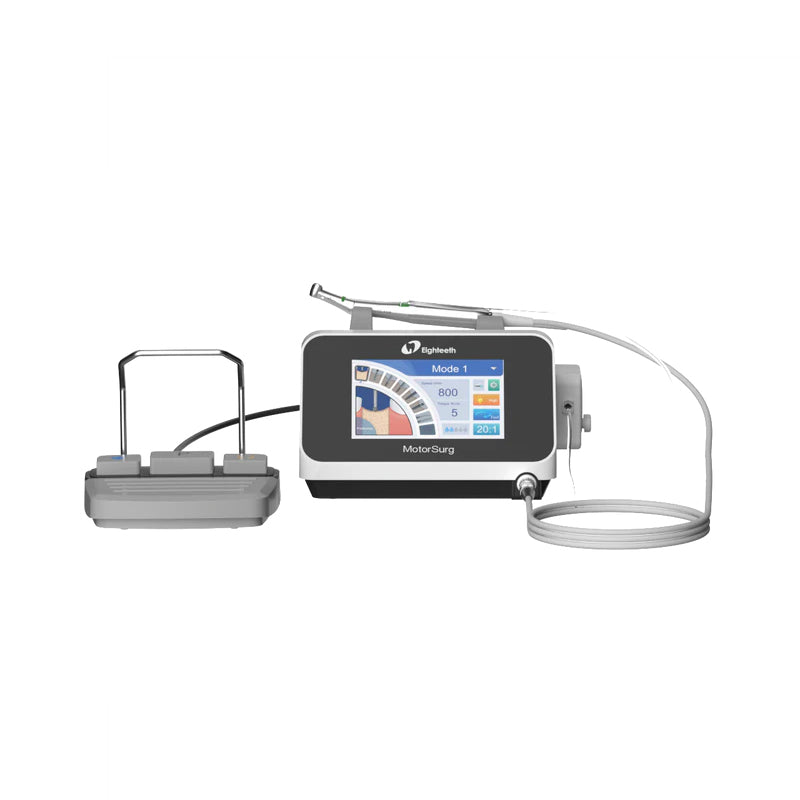 Eighteeth MotorSurg implant motor with foot pedal and motor cable
