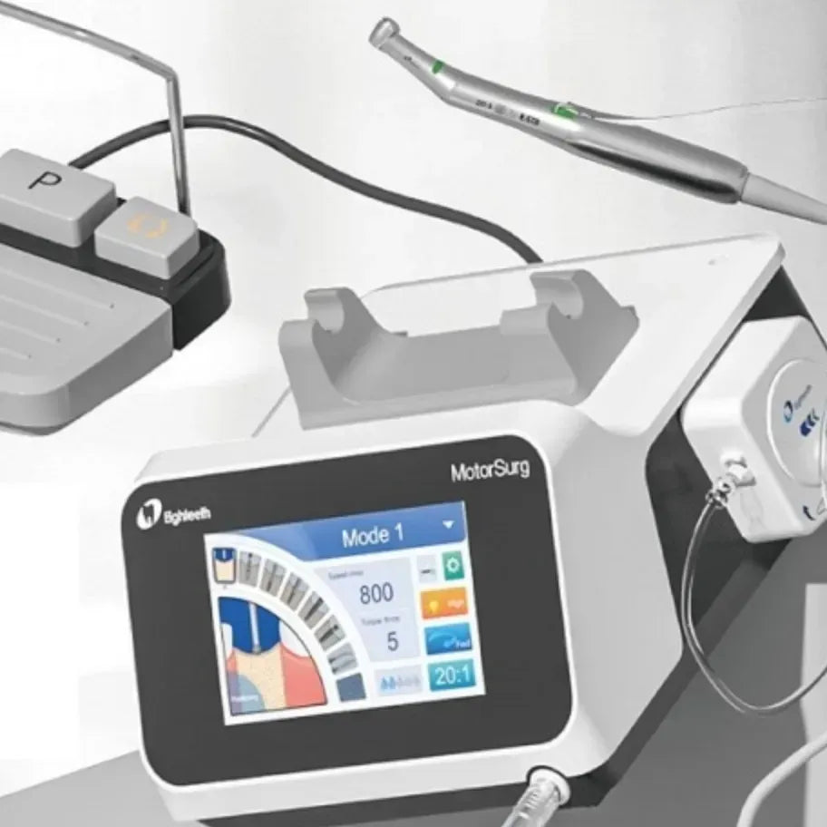 Eighteeth MotorSurg control unit, foot pedal and handpiece