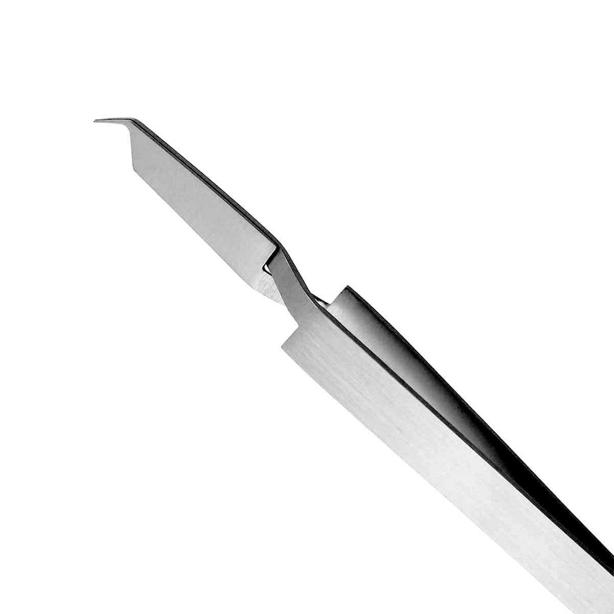 Long stainless steel bracket-holder tweezers for orthodontic use