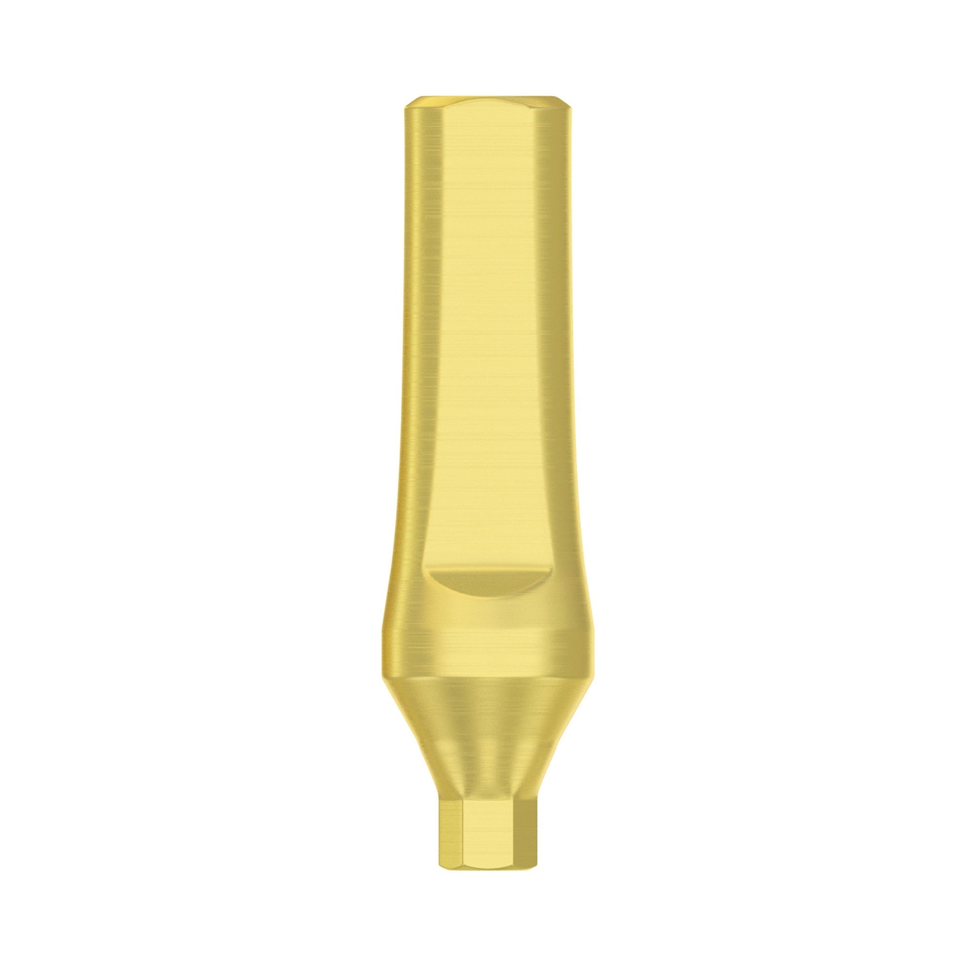 Straight stock abutment for the conical connection implant platform, compatible with MegaGen®, Osstem®, Neodent®, Zimmer®, Nobel Active® and more.