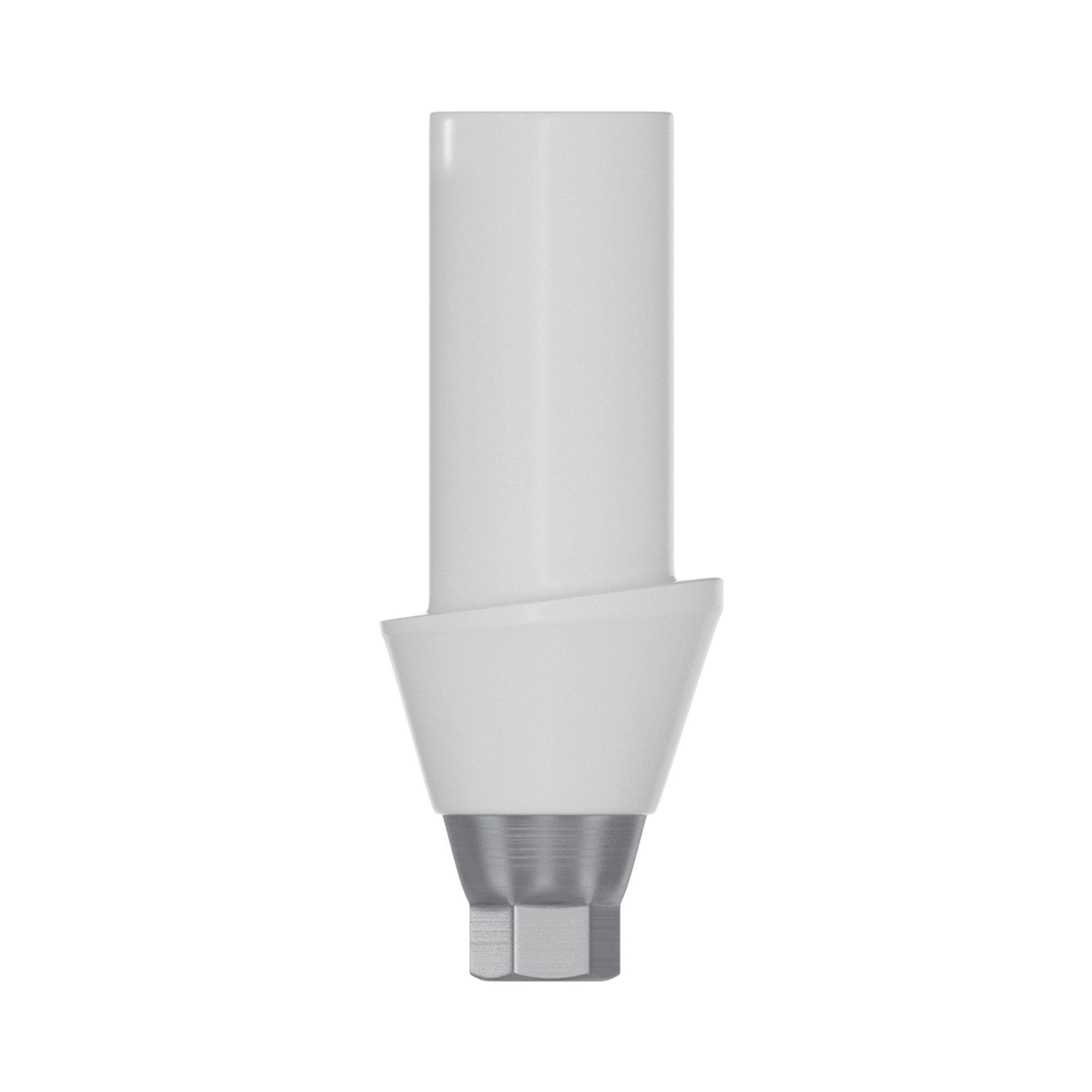 Zirconia hybrid abutments with titanium base for conical connection implants, compatible with Nobel Active®.