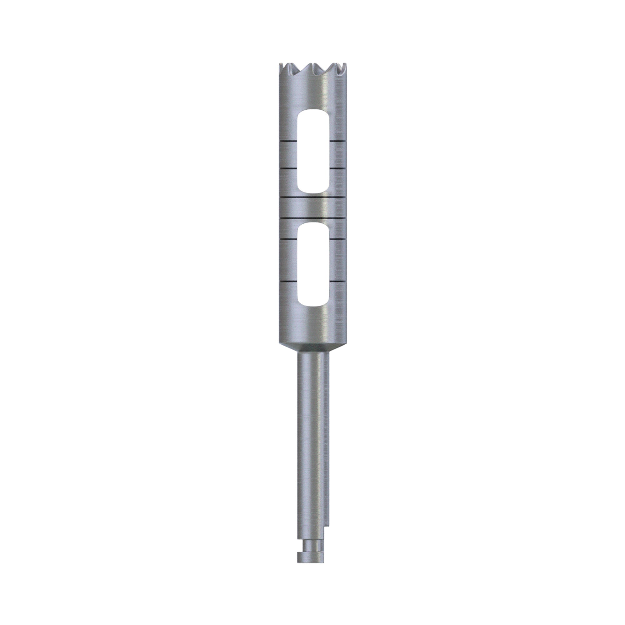 Surgical trephine drill offering high-quality precision for bone ring harvesting and tissue punch procedures.